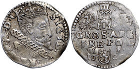 Zygmunt III Waza, Trojak 1600 Lublin
 Podobny do trojaka notowanego u Igera pod pozycją L.00.2.a, ale kropka przed REX i brak kropki po L. Piękny, ok...
