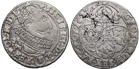 Zygmunt III Waza, Szóstak 1627 Kraków 
 Piękny egzemplarz szóstaka z ostatniego rocznika bicia. Srebro, średnica 25 mm, waga 3,8 g. 
Grade: VF+/XF- ...