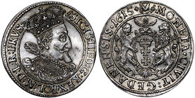 Zygmunt III Waza, Ort 1615 Gdańsk - nowy typ popiersia
 Okołomenniczy egzemplarz. Bardzo&nbsp; dobrze zachowany połysk menniczy. Urokliwa złota patyn...