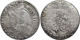 Zygmunt III Waza, Ort 1621 Bydgoszcz - PRS/V M
 Obiegowy egzemplarz ciekawszej odmiany z przebitką w końcówce legendy awersu PRS na PRV. Niedobity. P...