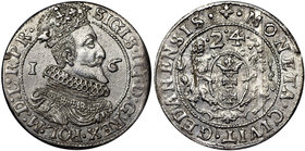Zygmunt III Waza, Ort 1623/4 Gdańsk - PR
 Piękny, okołomenniczy detal. Odmiana z końcówką legendy PR i przebitką w dacie. Srebro, średnica 29 mm, wag...