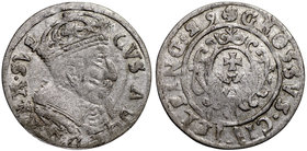 Szwedzka okupacja Elbląga, Gustaw Adolf, Grosz 1629 Elbląg
 Bardzo ładny egzemplarz. Ciekawy wariant z legendą GVS ADOL bez interpunkcji. Srebro, śre...