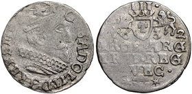 Szwedzka okupacja Elbląga, Gustaw Adolf, Trojak 1632 Elbląg
 Ładny egzemplarz, mimo niedobicia. Odmiana 'szwedzka'. Srebro, średnica 19 mm, waga 1,57...