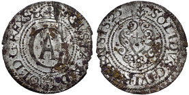 Szwedzka okupacja Rygi, Gustaw Adolf, Szeląg 1625 Ryga - GVSTA AD-OL
 Bardzo ładny egzemplarz szeląga ryskiego Gustawa Adolfa. Powierzchniowa korozja...