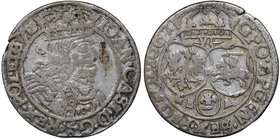 Jan II Kazimierz, Szóstak 1661 Lwów - P zamiast R w legendzie
 Naturalny obiegowy egzemplarz, dość dobrze wybity jak na emisję lwowską. Rzadka odmian...