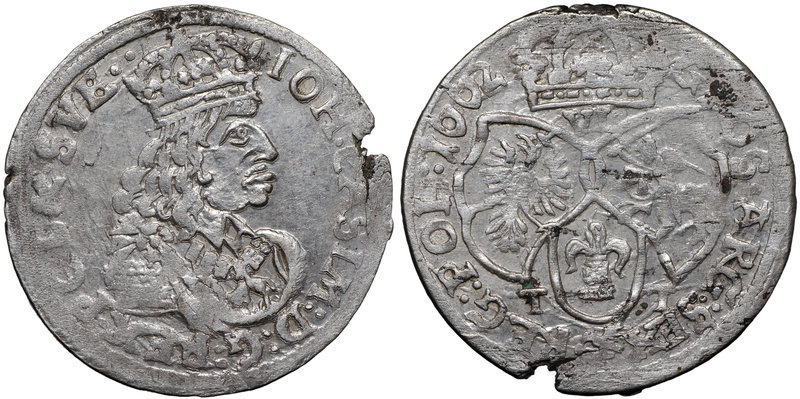 Jan II Kazimierz, Szóstak 1662 Bydgoszcz
 Piękny, lekko niedobity egzemplarz z ...