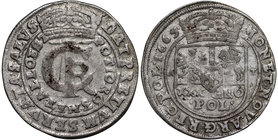 Jan II Kazimierz, Tymf 1665 Bydgoszcz - 1665•
 Ładny, dość dobrze wybity egzemplarz. Nieopisany wariant z kropką po dacie. Srebro, średnica 32 mm, wa...