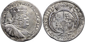 August III Sas, Dwuzłotówka (8 groszy) 1753 Lipsk - 1753*
 Bardzo ładny egzemplarz. Wyraźnie rzadszy wariant z gwiazdką po dacie. Ładnie zachowany po...