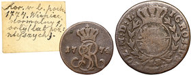 Poniatowski, Grosz 1774 EB - ex Soubise-Bisier
 Obiegowy egzemplarz. Dołączona karteczka ze zbioru Soubise-Bisier'a. Miedź, średnica 21 mm, waga 4,3 ...