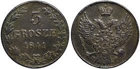 Królestwo Polskie, 3 grosze 1841
 Rzadki rocznik, sporadycznie pojawiający się w handlu. Moneta najpewniej dawniej umyta. 

Grade: VF 
Reference: ...