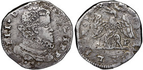 Sicily, Filippo II, 4 Tari 1620
Sycylia, Filip II, 4 Tari 1620
 Dość ładny, dobrze wybity egzemplarz. Srebro, średnica 27,5 x 29 mm, waga 10,27 g. ...