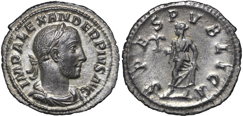 Roman Empire, Severus Alexander, Denarius
Rzym, Aleksander Sewer, Denar - Spes...