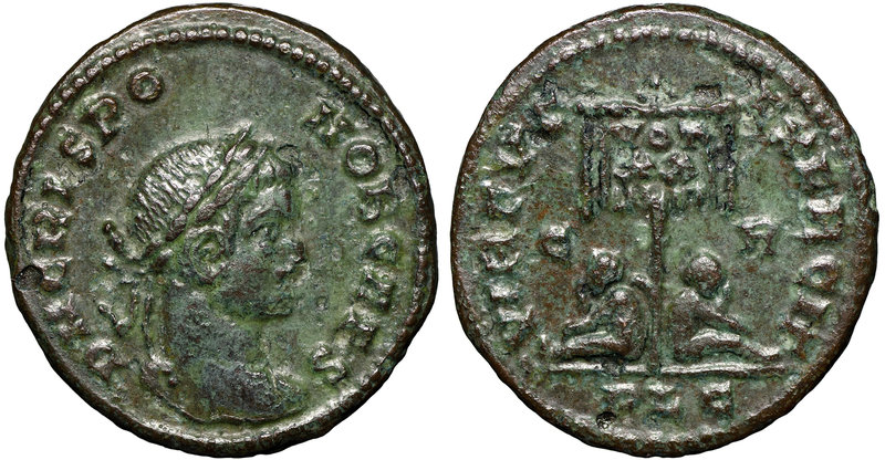 Roman Empire, Crispus, Follis Lugdunum
Rzym, Kryspus, Follis Lugdunum
 Rzadszy...