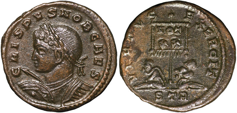 Roman Empire, Crispus, Follis, Trier very rare
Rzym, Kryspus, Follis Trewir - r...