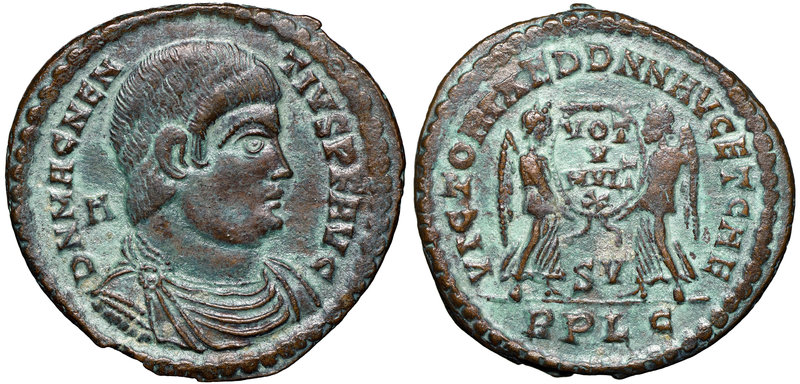 Roman Empire, Magnentius, Follis Lugdunum
Rzym, Magnencjusz, Follis Lugdunum
 ...