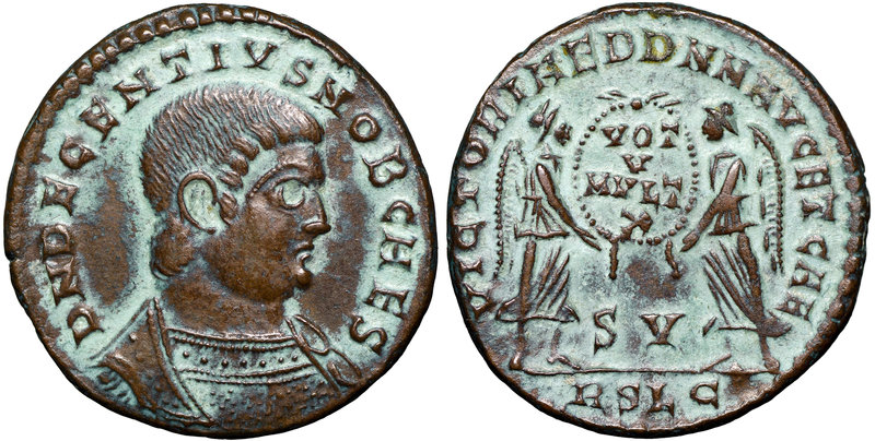 Roman Empire, Decentius, Follis Lugdunum
Rzym, Decencjusz, Follis Lugdunum - rz...