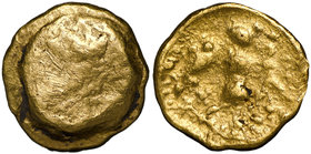 Celtic, Boii, 1/24 stater gold - Athena-Alkis
Celtowie, Bojowie(?), 1/24 statera - Atena-Alkis
 Bardzo ładny egzemplarz, ciekawszy typologicznie. Aw...