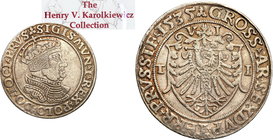Sigismund I Old
POLSKA/ POLAND/ POLEN/ POLOGNE / LITHUANIA/ LITAUEN

Zygmunt I Stary. Pruski Szostak (6 groszy) 1535, Torun Ex. Karolkiewicz Collec...