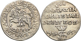Sigismund II August
POLSKA/ POLAND/ POLEN/ POLOGNE / LITHUANIA/ LITAUEN

Zygmunt II August. Trojak (3 grosze) SZYDERCZY / DERISIVE 1565, Tykocin - ...