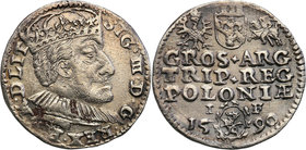 Sigismund III Vasa
POLSKA/ POLAND/ POLEN/ POLOGNE / LITHUANIA/ LITAUEN

Zygmunt III Waza. Trojak (3 grosze) 1590, Olkusz UNLISTED
Aw.: Głowa króla...