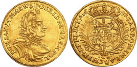 Augustus II the Strong
POLSKA/POLAND/POLEN/SACHSEN/FRIEDRICH AUGUST I/AUGUST DER STARKE

August II Mocny. Ducat (Dukaten) 1698 ILH, Drezno / Dresde...