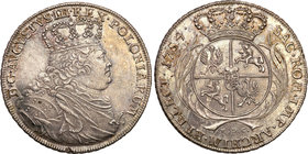 Augustus III the Sas
POLSKA/POLAND/POLEN/SACHSEN/FRIEDRICH AUGUST II

August III Sas. Taler (thaler) 1754 EDC, Lipsk / Leipzig
Aw.: Popiersie król...