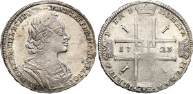 Russia 
ROSJA / RUSSIA/ RUSSLAND/ РОССИЯ / MOSCOW / PETERSBURG

Russia. Peter I. Rubel (Rouble) 1723, Krasnyj Dwor (Moscow) 
Aw.: Popiersie cara w...