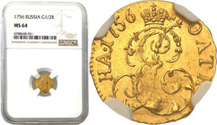 Russia 
ROSJA / RUSSIA/ RUSSLAND/ РОССИЯ / MOSCOW / PETERSBURG

Russia, Elizabeth. Poltina 1/2 Rubel (Rouble) 1756, Moscow NGC MS64 (2 MAX) 
Aw.: ...