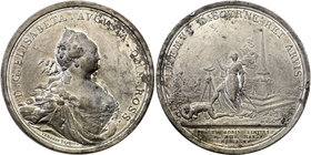 Russia 
ROSJA / RUSSIA/ RUSSLAND/ РОССИЯ / MOSCOW / PETERSBURG

Russia, Elizabeth I. Medal 1754 at the end of land disputes, Tin 
Duży, efektowny ...