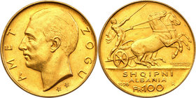 World coins
c. 100 Francs (franga) 1926
Bardzo ładny egzemplarz. Połysk, mikroryski.Friedberg 1; KM 11
Waga/Weight: 32,26 g Au .900 Metal: Średnica...