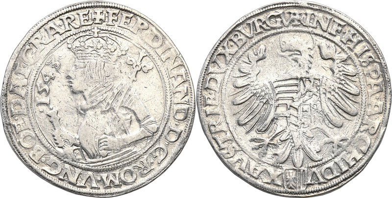 World coins 
Austria. Ferdynand I (1521-1564). Taler (thaler) 1543, Linz 
Aw.:...