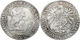 World coins 
Austria. Ferdinand I. (1522-1558-1564). Taler (thaler) 1558, Kuttenberg 
Aw..: Półpostać cesarza z mieczem opartym o ramię w prawo, leg...