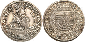 World coins 
Austria, TyroI. Leopold V (1619-1632). Taler (thaler) 1632, Hall 
Aw: Półpostać arcyksięcia w prawo i napis w otokuRw: Tarcza herbowa i...
