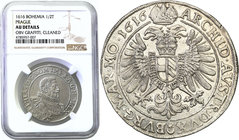 World coins 
Austria. Matthias. (1608-1611-1619). Half Taler (thaler) 1616, Kuttenberg NGC AU 
Aw.: Popiersie w prawo, wokoło napisRw.: Dwugłowy Orz...
