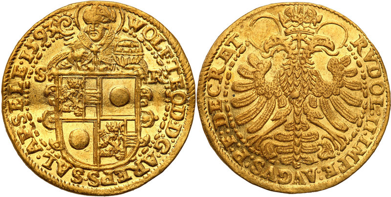 World coins
Austria, Salzburg. Wolf Dietrich von Raitenau. 2 Ducat (Dukaten) 15...