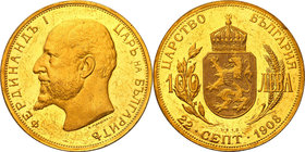 World coins
Bulgaria. Ferdinand I. (1887-1918). 100 lewa 1908, orginal strike
Moneta o prezencji lustrzanki. Mikroryski w tle.Friedberg 5
Waga/Weig...