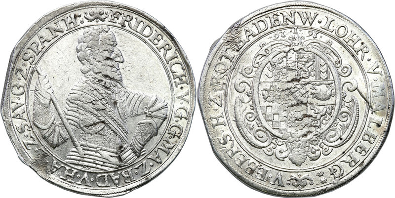 World coins 
Germany, Baden. Friedrich V (1622-1659). Taler (thaler) 1626 
Pię...