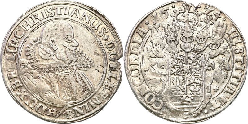 World coins 
Germany, Braunschweig - Lüneburg. Christian (1599-1633). Taler (th...