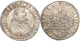 World coins 
Germany, Braunschweig - Lüneburg. Christian (1599-1633). Taler (thaler) 1627 
Aw.: Popiersie władcy w prawo, legenda otokowaRw: Wielopo...