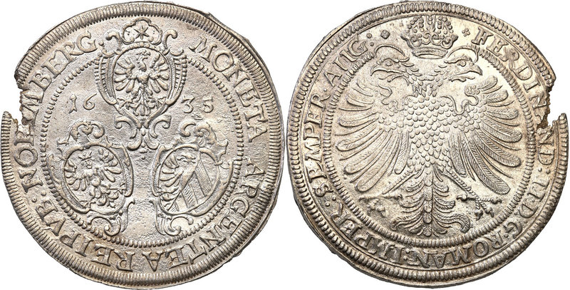 World coins 
Germany, Norymberga - city. Ferdynand II (1619-1637). Taler (thale...