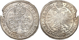 World coins 
Germany, Norymberga - city. Ferdynand II (1619-1637). Taler (thaler) 1635 
Aw: Trzy tarcze herbowe, data w polu 16-35, legenda otokowaR...