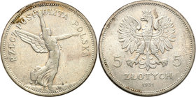 Poland II Republic - Circulation coins
POLSKA/ POLAND/ POLEN

Poland. 5 zlotych 1931 Nike - RARE date 
Rzadki rocznik. Bardzo ładny egzemplarz. Do...