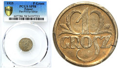 Probe coins of the Second Polish Republic
POLSKA / POLAND / POLEN / PROBE / PATTERN / SPECIMEN

Poland. PROBE / ESSAI  SILVER 1 grosz 1925 without ...