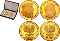 Gold coins Polish People's Republic (PRL)
POLSKA/ POLAND/ POLEN/ GOLD

PRL 500 zlotych Kazimierz Pulaski + Tadeusz Kosciuszko 1976, set 2 coins
Dw...