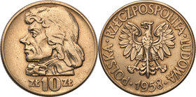 Monety PRÓBNE PRL i III RP
POLSKA/ POLAND/ POLEN/ PROBE/ PATTERN

PRL. PROBE / ESSAI  Copper Nickel 10 zlotych 1958 Tadeusz Kosciuszko - without in...