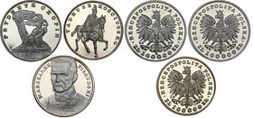 Polish collector coins after 1990
POLSKA/ POLAND/ POLEN

Poland. Small Tryptyk 100.000 zlotych Pilsudski, Chopin, Kosciuszko 1990 - set 3 pieces in...
