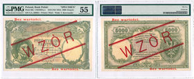 Banknote Collection Patterns / SPECIMENS
POLSKA/ POLAND/ POLEN / PAPER MONEY / BANKNOTE / WZOR / PROBE / PATTERN / SPECIMEN

WZOR / SPECIMEN 5.000 ...