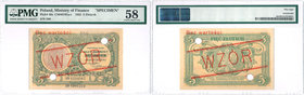 Banknote Collection Patterns / SPECIMENS
POLSKA/ POLAND/ POLEN / PAPER MONEY / BANKNOTE / WZOR / PROBE / PATTERN / SPECIMEN

WZOR / SPECIMEN 5 zlot...