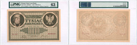 Banknotes
POLSKA/ POLAND/ POLEN / PAPER MONEY / BANKNOTE

1000 Mark Polish 1919 ser AA PMG 63 - RARITY R5 
1.000 marek polskich, seria AA, numerac...