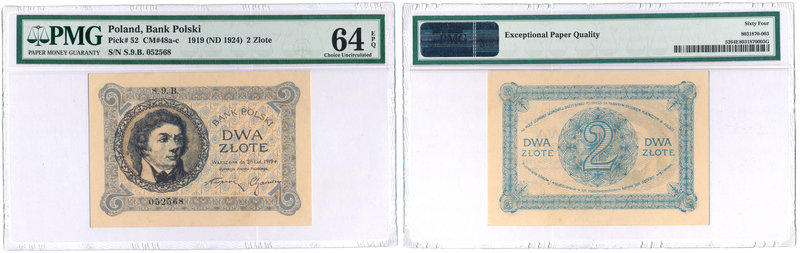 Banknotes
POLSKA/ POLAND/ POLEN / PAPER MONEY / BANKNOTE

2 zlote 1919 ser 9....